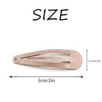 Dofash 12PCS Snap Hair Clips For Women-Non Slip & Metal Hair Barrettes, 5cm 2'' Small Clips For Thin & Fine Hair,Light Brown+Dark Brown