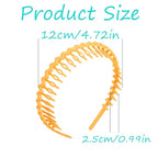 YWSHF 8 PCS Non Slip Headbands Zigzag Plastic Headband Shark Teeth Headbands Curly Hair Comb Bands Hoop Headband for Women Men