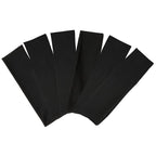 TERSE Black Headbands for Women's Short Hair - Non Slip Elastic Sweat Hairbands, Soft Fabric Hair Wraps for Workout, Yoga, Running, Sports, and Girls