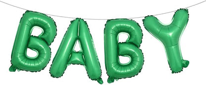 16 Inch Baby Letter Balloons Multicolor Foil Balloons BABY Balloons, Baby Shower by RUIANSI