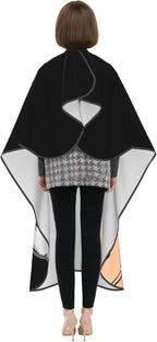 Custom Barber Cape for Men Personalized Professional Hair Cutting Cape with Text for Home Salon Barbershop