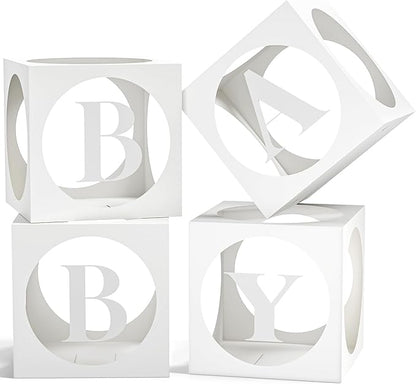 Baby Boxes with Letters for Baby Shower, Baby Shower Decorations Blocks and by RYDDOY