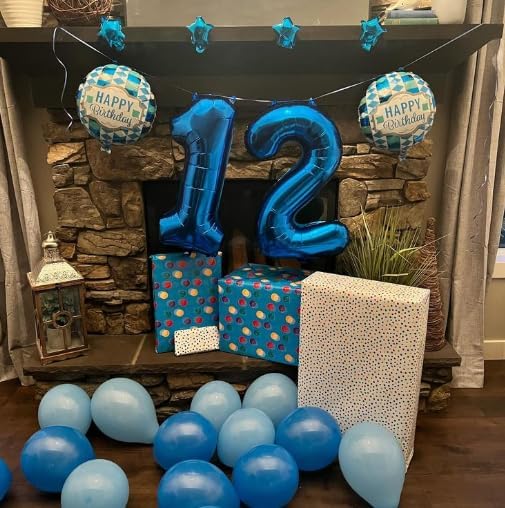 Navy Blue Number 2 Balloon 40 inch, 2nd Birthday Party Balloons Decorations | - Image 4