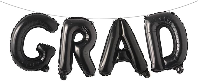Foil Balloons Congrats Graduation Party Balloons Congratulations Letter Grad by RUIANSI