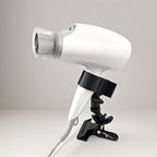 Hands Free Hair Dryer Holder Stand 360 Degree Rotating Sturdy Metal Base Strong Clamp Adjustable Flexible Blow Dryer Stand