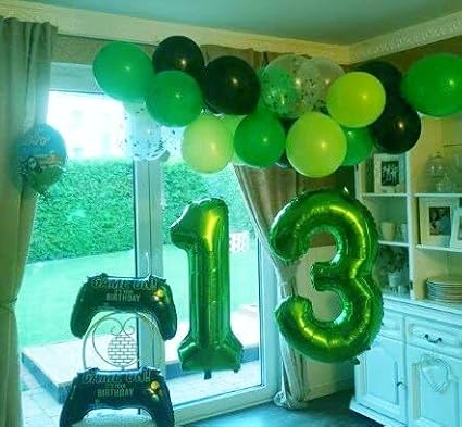 Green Number 0 Balloon 40 inch, Balloon numbers party supplies, deco photo shoot - Image 7