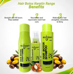 Hair Botox Set ( Shampoo, Conditioner, Leave-in Conditioner, Serum) Keratin Hair Treatment Made by UK Hair Professionals
