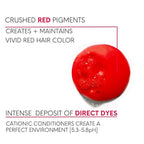 Watercolors Intense Color Depositing Shampoo, Semi Permanent Hair Color 8.5 oz - RED