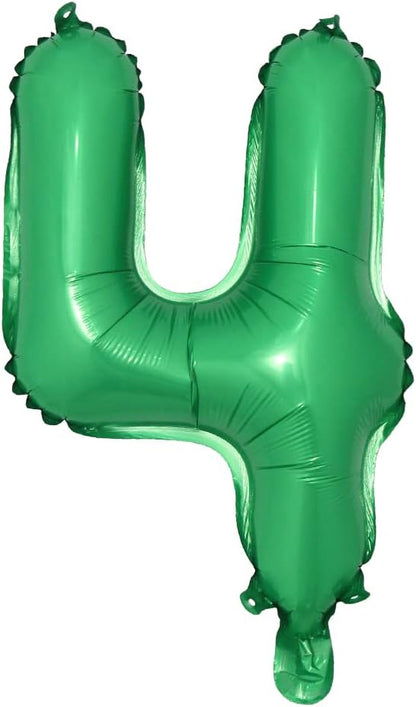 16 inch Green Alphabet Letter and Number Balloons Set Package, Aluminum Hanging by RUIANSI
