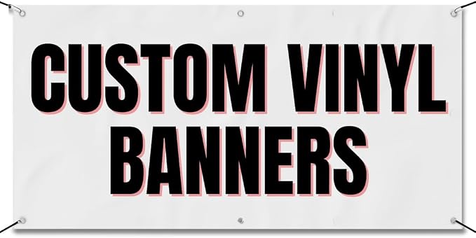 Custom 3x8 Indoor or Outdoor Heavy Duty Vinyl Banner by CollisionQuest