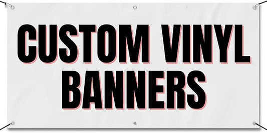 Custom 3x8 Indoor or Outdoor Heavy Duty Vinyl Banner by CollisionQuest