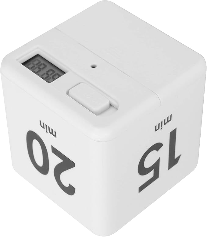 Pilipane Professional Beauty Salon Flip Timer Time Management Block Timer Countdown Reminder for Learning Hair Color Processing, Kitchen Timer, Cooking, Baking (15 20 30 60Minter), Kitchen Timer, P