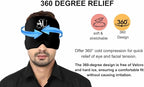 Migraine Relief Cap Ice Headache Hat – Hot & Cold Gel Therapy for Migraines, Tension & Sinus Pressure – 360° Cooling & Heating Headache Ice Pack for Men & Women (Black)