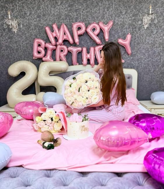 Cream White Number 7 Balloon 40 inch, Birthday Party Balloons Decorations | - Image 4
