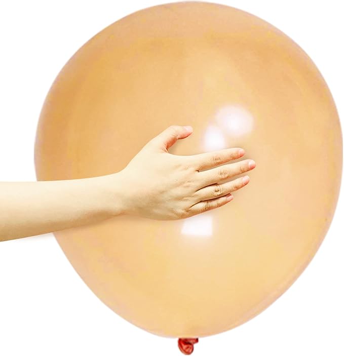 Nude Balloons 18 Inch 12 Pack Large Latex Party Balloons Round Helium Balloon by ASIYUHY