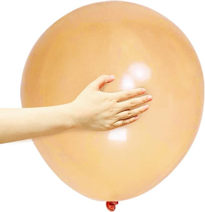 Nude Balloons 18 Inch 12 Pack Large Latex Party Balloons Round Helium Balloon by ASIYUHY