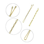 YINGFENG 220pcs Large Gold Bobby Pins for Women, 2.76 Inch Jumbo Hair Pins, Long Hair Clips Bulk with Box, Reusable Non Slip Hairpins Kit, Big Hair clips Great for Thick Hair