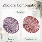 2PACK Satin Bonnet Hair Bonnet For Sleeping Silk Bonnets Womens Silky Night Caps Double Layer Curly Hair Sleep Cap
