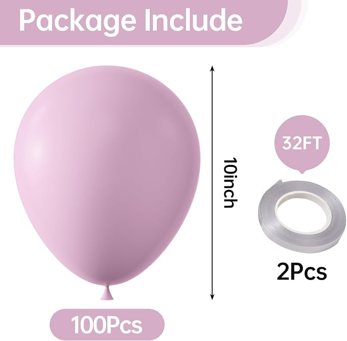 10 Inch Pastel Pink Balloons - Image 2