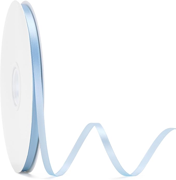KINGLAKE Light Blue Satin Ribbon by KINGLAKE