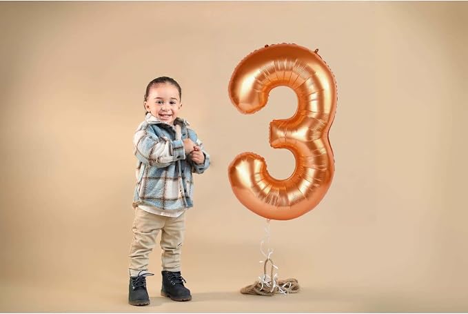 Orange 3 Balloon - Image 4