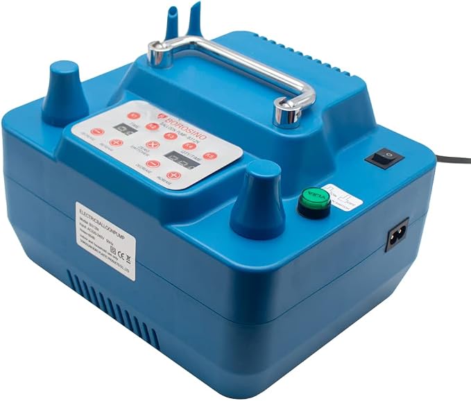 800W Dual Nozzle Electric Balloon Pump – Timer & Foot Switch | Dual Nozzles - Image 2
