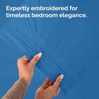 King Pillow Cases Set of 2 - Ultra Soft Hotel Quality Pillowcase Covers - Comfy, Cozy & Wrinkle Free - Shrinkage, Stain & Fade Resistant - Machine Washable Pillow Protectors - 2 Piece Set - Royal Blue
