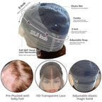 AMIRTY 250% Density 360 Lace Front Wigs Human Hair Pre Plucked Honey Blonde Body Wave Lace Front Wigs with Baby Hair Full 360 Glueless HD Transparent Lace Front Wigs for women 4/27