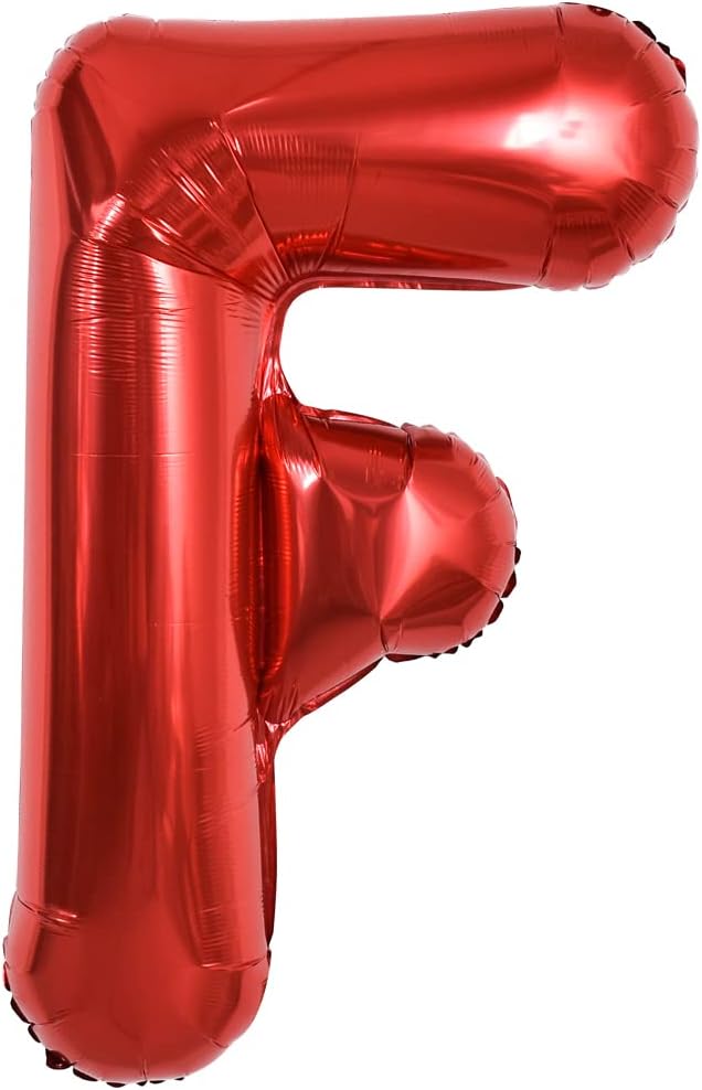 TONIFUL 40 Inch Large Bright Red Letter Balloons A-Z, Giant Jumbo Helium Foil by TONIFUL