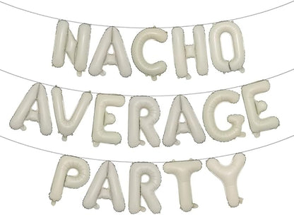 Nacho Average Party Decoration Nacho Average Party Balloons Banner Fiesta Taco by RUIANSI