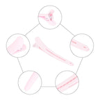 12 Pcs Light Pink Hair Clips for Styling Sectioning, YISSION 3.1 Inch Matte Alligator Hair Clips Hair Barrettes No Crease Duck Billed Hair Clip, Hair Styling Accessories for Women Girls
