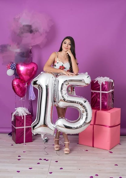 16 Balloon Numbers 40Inch for 16th Year Old Birthday Decorations, Inflation - Image 3
