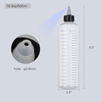 Applicator Bottle for Hair, 16.9oz Hair Applicator Bottle 2 Packs, Hair Color Bottle Applicator with Ratio Graduated Scale, Hair Dye Bottle Applicator with Twist Top Cap
