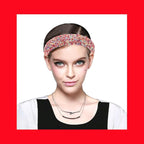 Glitter Headband for Women Fashion Sparkle Colorful Christmas Wide Headbands Comfortable High Elastic Headband Hairband Hair Hoop Hair Accessories for Womens