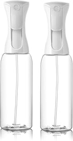 Mistifi Continuous Mist Spray Bottle – Ultra Fine Refillable Water Mister for Hair, Plants, Cleaning, Skincare, Salon & Home Use　(500ml 2Pcs, Transparent bottle)