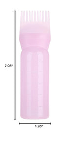 Root Comb Applicator Bottle, Hair Color Brush Applicator, 160ml Hair Dye Brush Bottle, Hair Dyeing Coloring Bottle Brush Shampoo Hair Color Oil Comb Applicator Tool()
