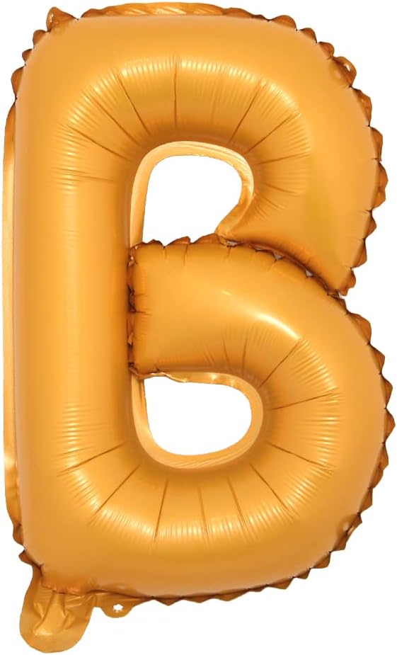 16" inch Single Orange Alphabet Letter Number Balloons Aluminum Hanging Foil by RUIANSI
