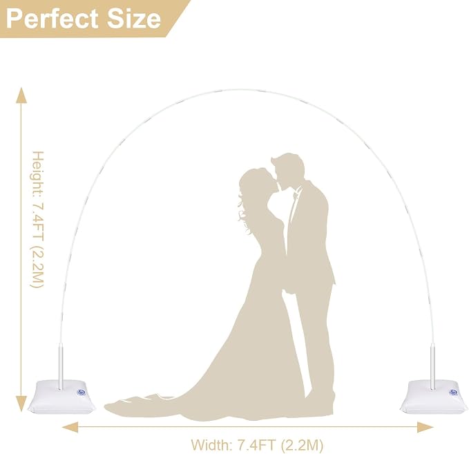 Balloon Arch Kit, 7.4ft Balloon Arch Stand Frame - Image 2