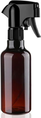 Plastic Spray Bottles 12oz Mist Continuous Spraying Bottle Heavy Duty Empty Water Spray Bottles for Hair, Cleaning Solutions, Plants，Essential Oils 1 Pack (Brown-1pcs)