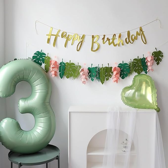 Green Number 3 Balloon 40 Inch Olive Green Foil Balloon Sage Green 3 Balloons - Image 5
