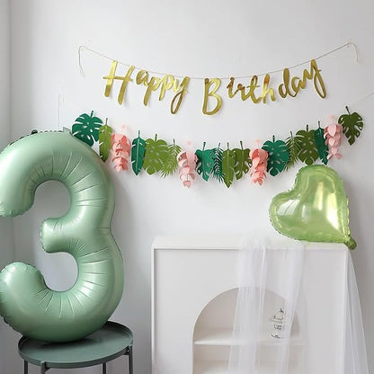 Green Number 3 Balloon 40 Inch Olive Green Foil Balloon Sage Green 3 Balloons - Image 5