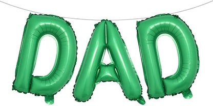 16 INCH DAD Multicolor optional Foil Letter Balloon 16" Happy Father's Day Best by RUIANSI