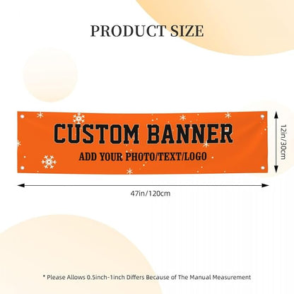 Personalized Banner 1'x4'-Customized Polyester Banner - Image 7