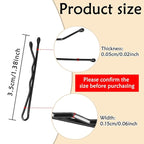YINGFENG 220 Count Mini Wavy 1.38 Inch bobby pins black with Storage Box, Suitable for All Hair Types, Hair Clips for Kids, Girls and Women