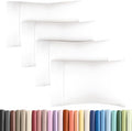 Queen Pillow Cases - 4 Pack - Super Soft Pillowcase Covers - Envelope Enclosure - Hotel Quality Pillow Protectors - Wrinkle Free, Fade & Stain Resistant - Machine Washable - 20" x 30" (Antique White)