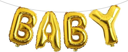 16 Inch Baby Letter Balloons Multicolor Foil Balloons BABY Balloons, Baby Shower by RUIANSI