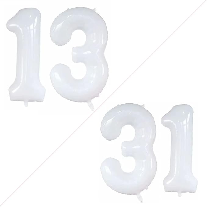Number 13 Balloons for 13th Birthday Sweet 13 Party Decorations, 42 Inch Jumbo by GOER