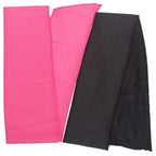 XTREND 2Pcs Edge Laying Scarf for Wigs Fashion Edge Scarf for Lace Front Wig 58 Inch Soft Women's Satin Headband for Makeup Non Slip Hair Wrap Wigs Grip (1pc Pink#+1pc Black#)