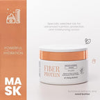 Kit Tyrrel Professional Fiber Protein Hair Mask and Fig Oil Set, 8.8 oz Moisturizing Mask with Plant Extracts, 1.69 fl oz Split End Repair Oil, Post-Chemical Treatment Care