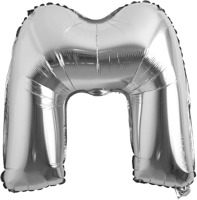 32 inch Letter Balloons Silver Alphabet Number Balloons Foil Mylar Party by REIANS